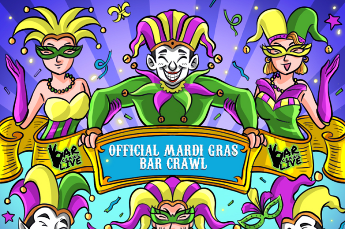 Bar Crawl LIVE Mardi Gras